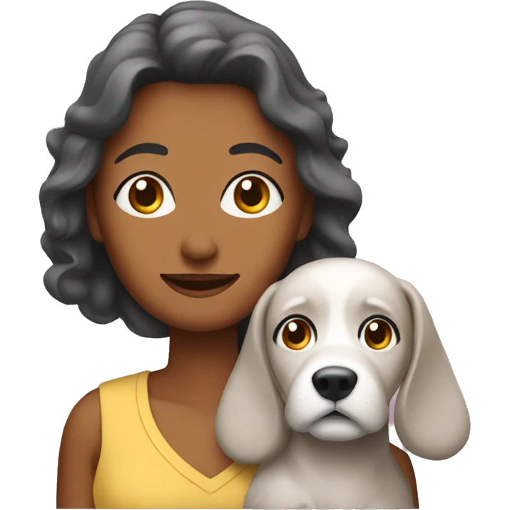 mom wearing with dog in head emoji