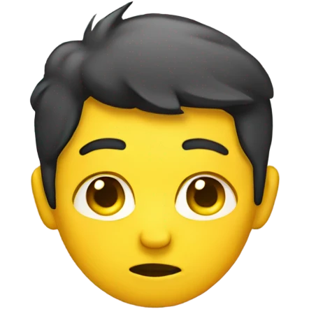 yellow face emoji side eyeing  emoji