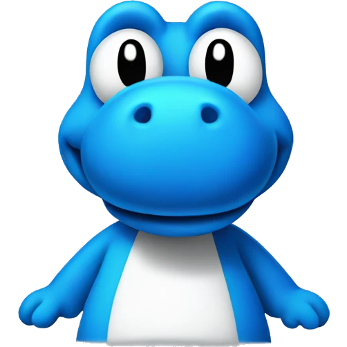 Blue Yoshi  emoji