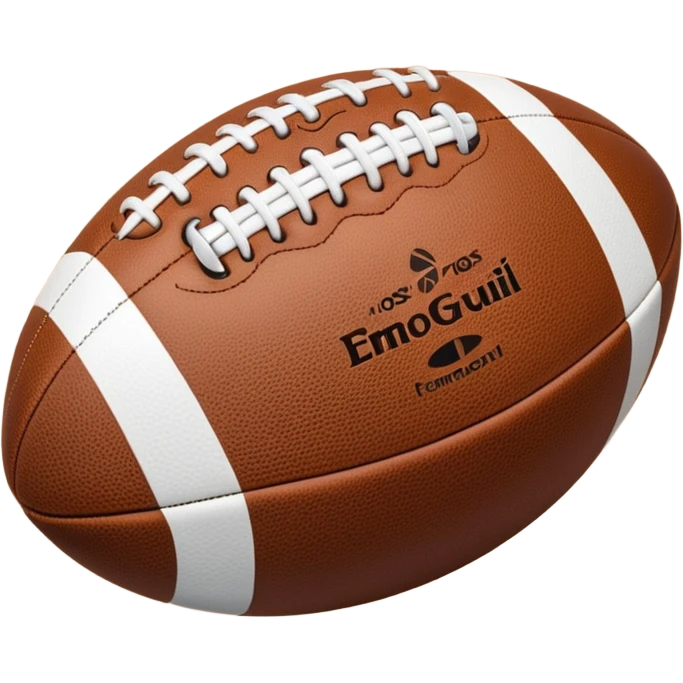 Balón de rugby hologram emoji