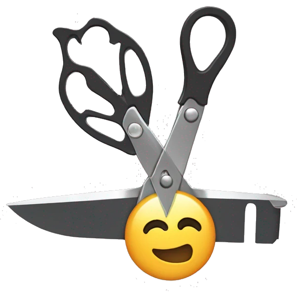 scissors cutting film emoji