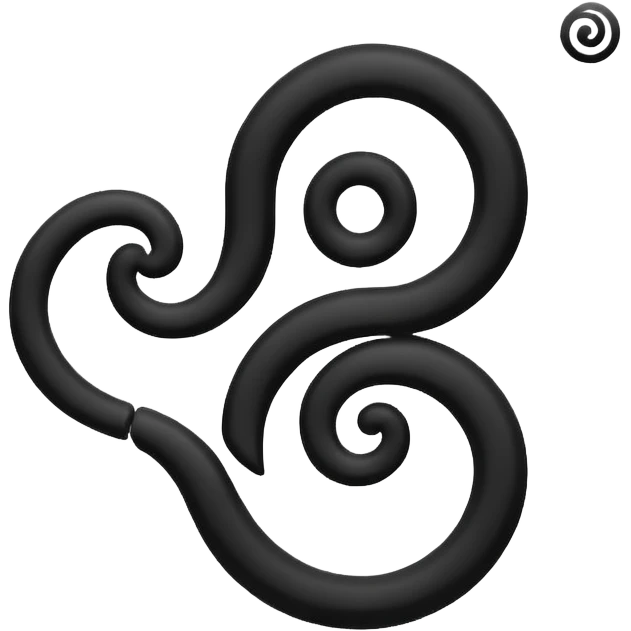 Triskelion faça um emoji desse símbolo  emoji