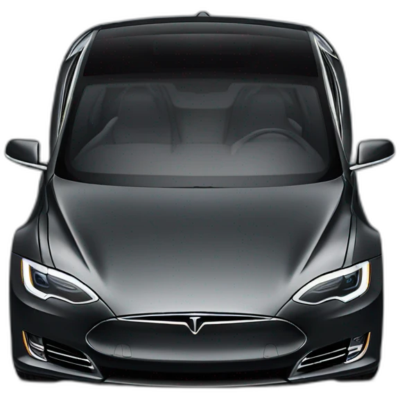 Black Tesla Model S P100D emoji