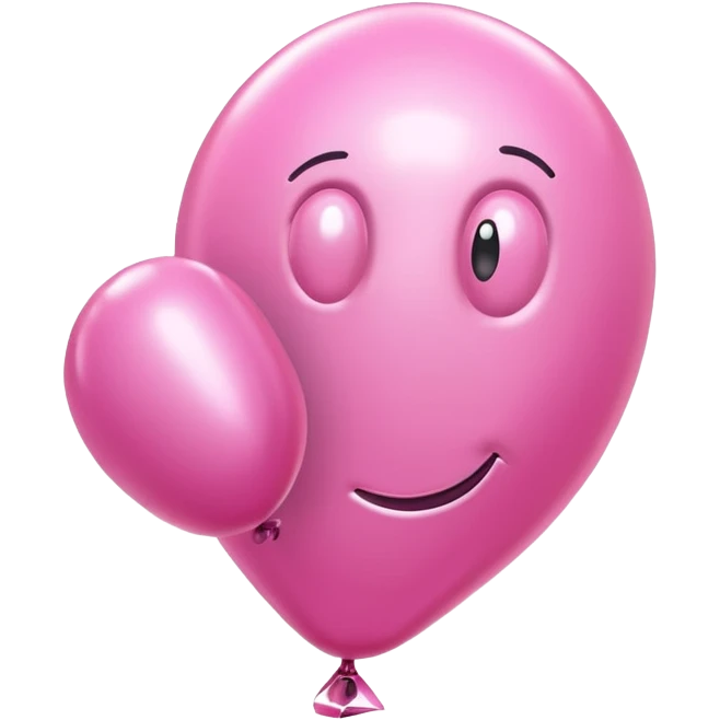 3D thumbs down, pink balloon style, shiny, no text emoji
