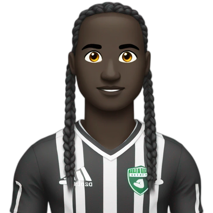 aboubakar dialo avec des tresse emoji