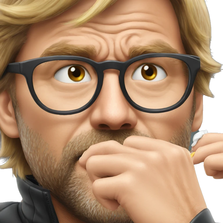 Klopp biting nails emoji