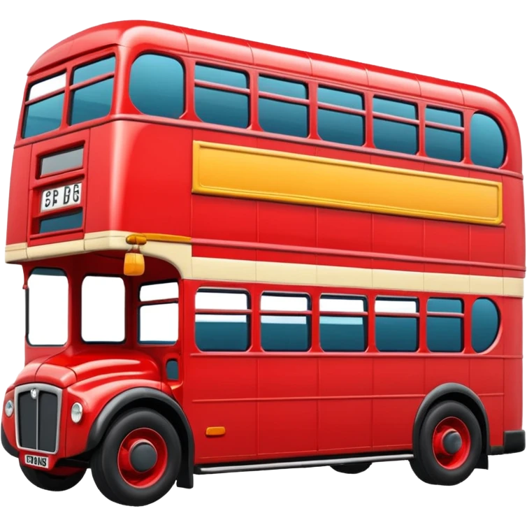 red bus emoji