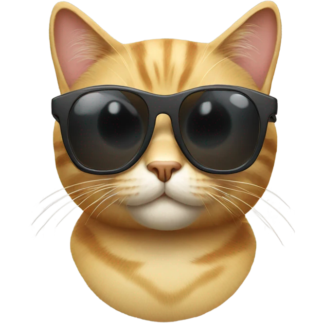 Cat with sunglasses emoji