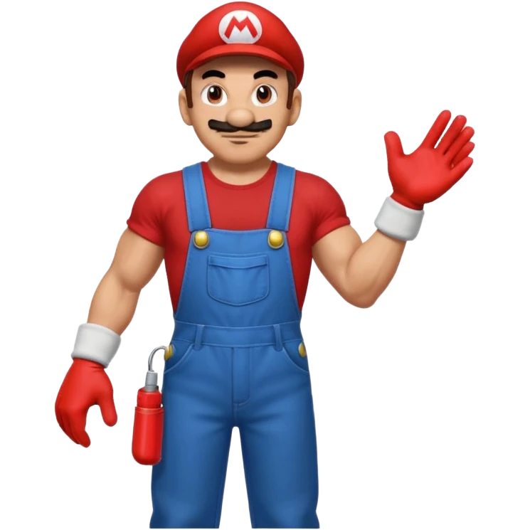 mario with buttcheeks twerk emoji