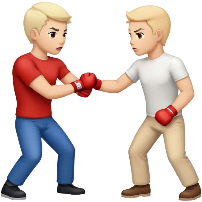 Canadian vs American fighting emoji