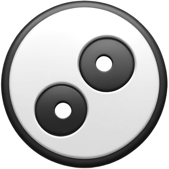 Yin yang yoyo emoji
