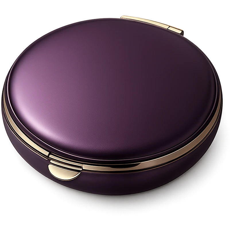 purple luxury compact mirror emoji