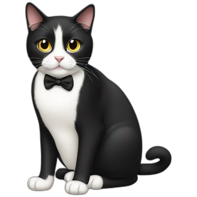 tuxedo cat emoji