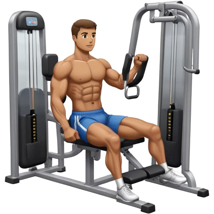 guy abductor-machine gym emoji