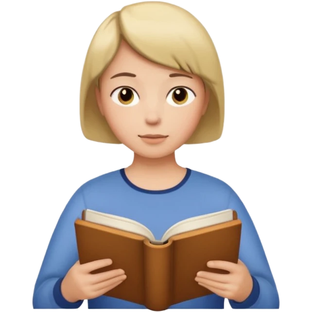 Persona con corte de pelo libro emoji
