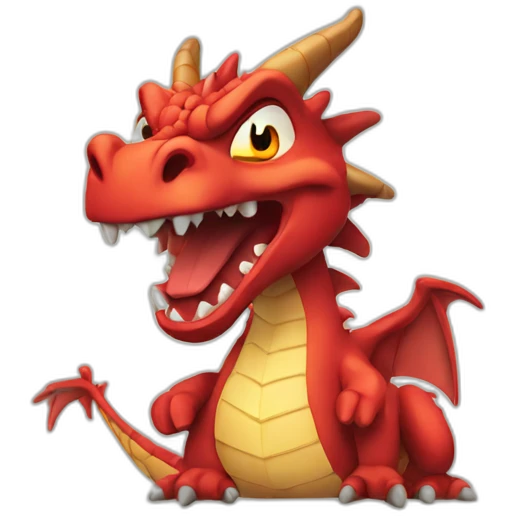 Angry dragon emoji