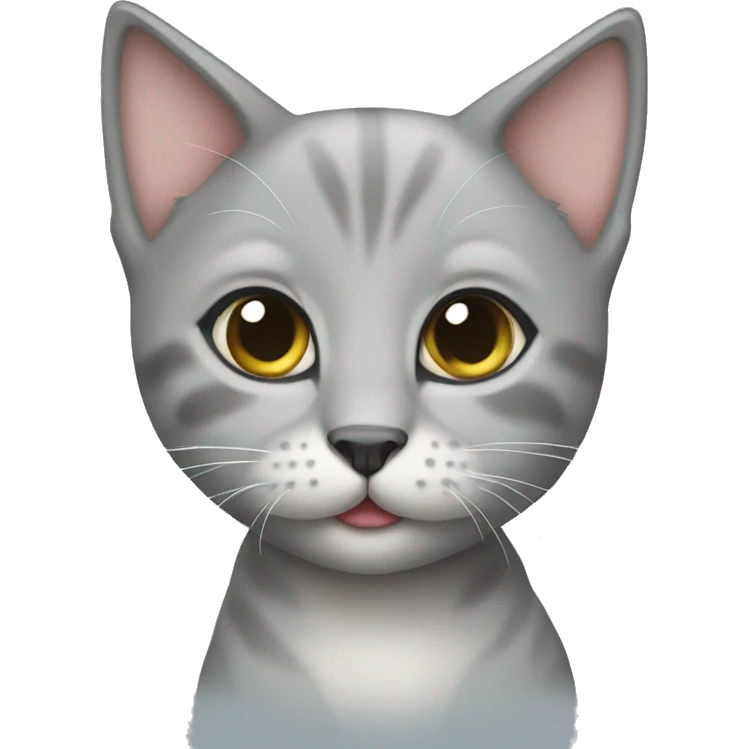 grey kitten emoji