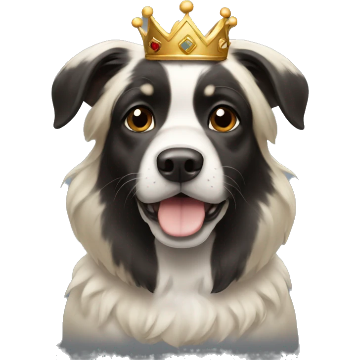 dog with a crown emoji