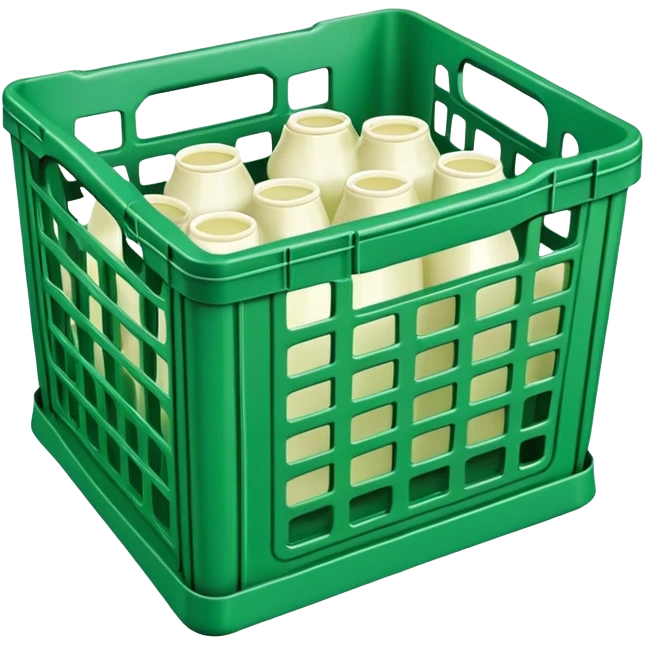 Green milk crate emoji