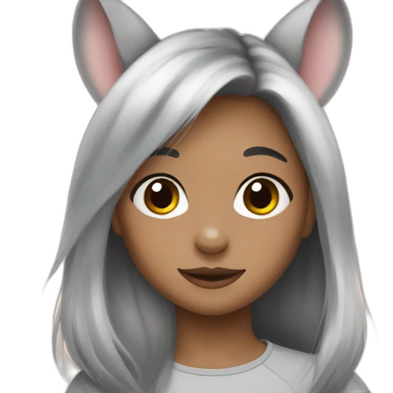 chinchilla girl emoji