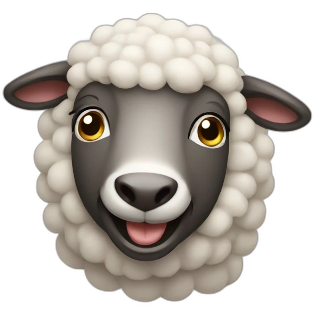 happy sheep emoji