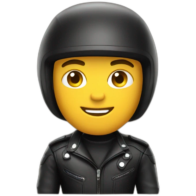 Full leather biker emoji