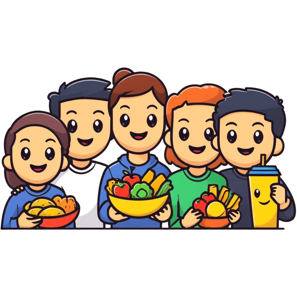 Mes amis gourmand emoji