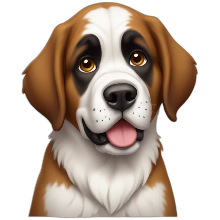 Cute little Saint Bernard emoji