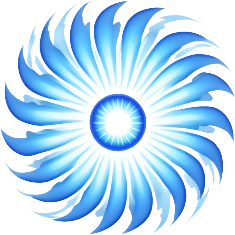 blue shockwave emoji