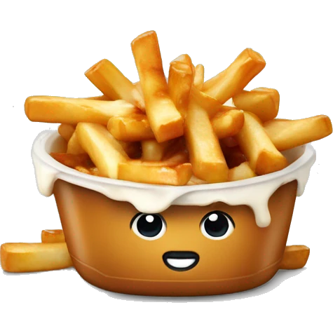 Poutine qui mange  emoji