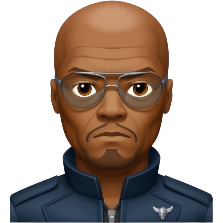 Nick Fury Samuel L. Jackson face only  emoji
