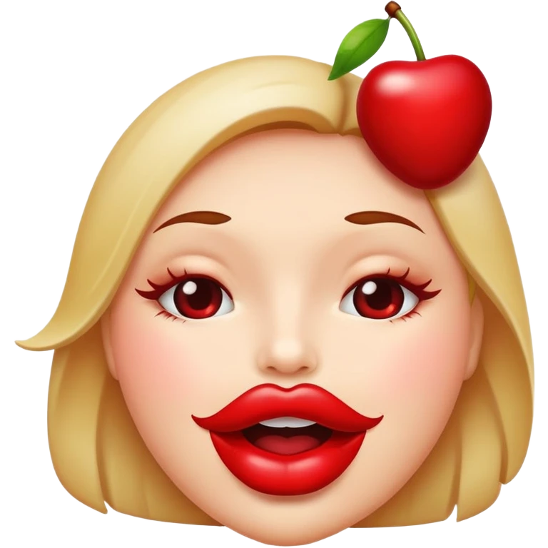 Cherry lips emoji