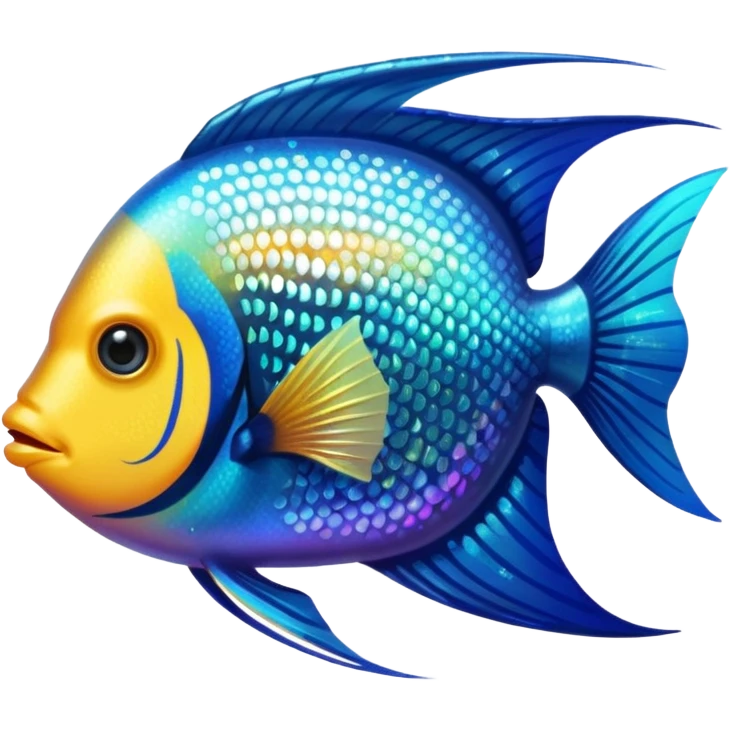angelfish with sparkle emoji