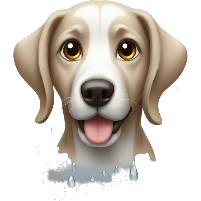 Wet dog emoji