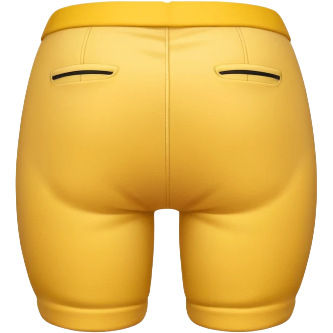 A yellow minion showing his butt cheeks, with his butt crack showing  emoji