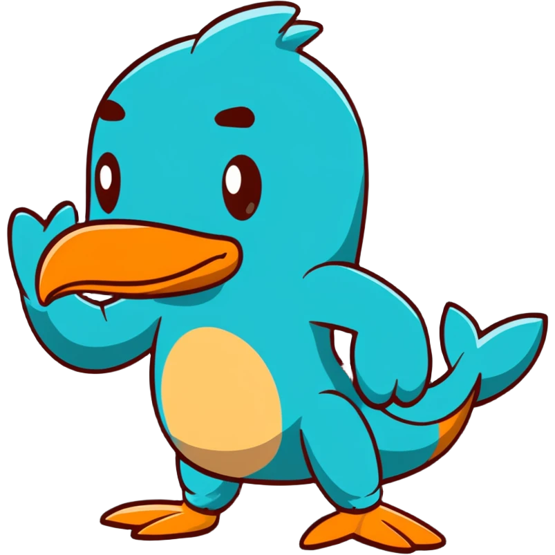 Perry the Platypus in agent pose emoji