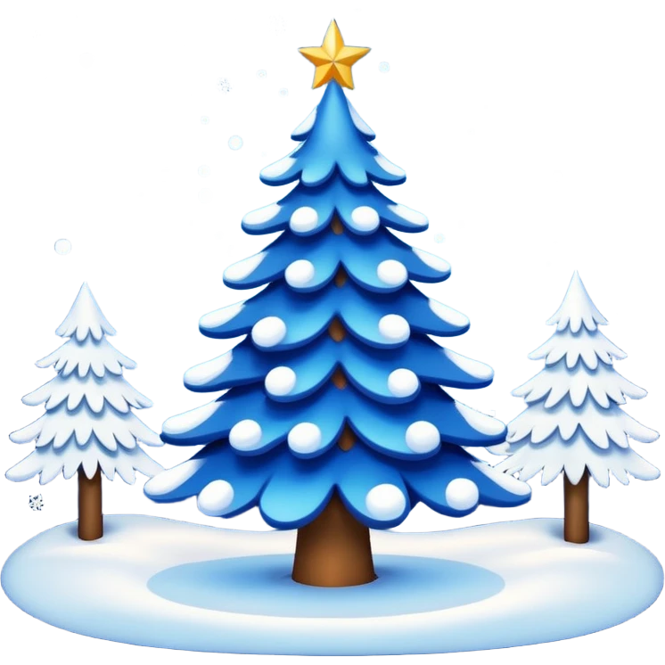 Blue Christmas Night  emoji