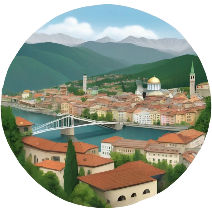 Sarajevo city view  emoji
