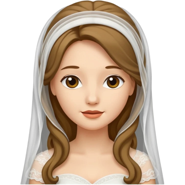 bride veil and hair emoji