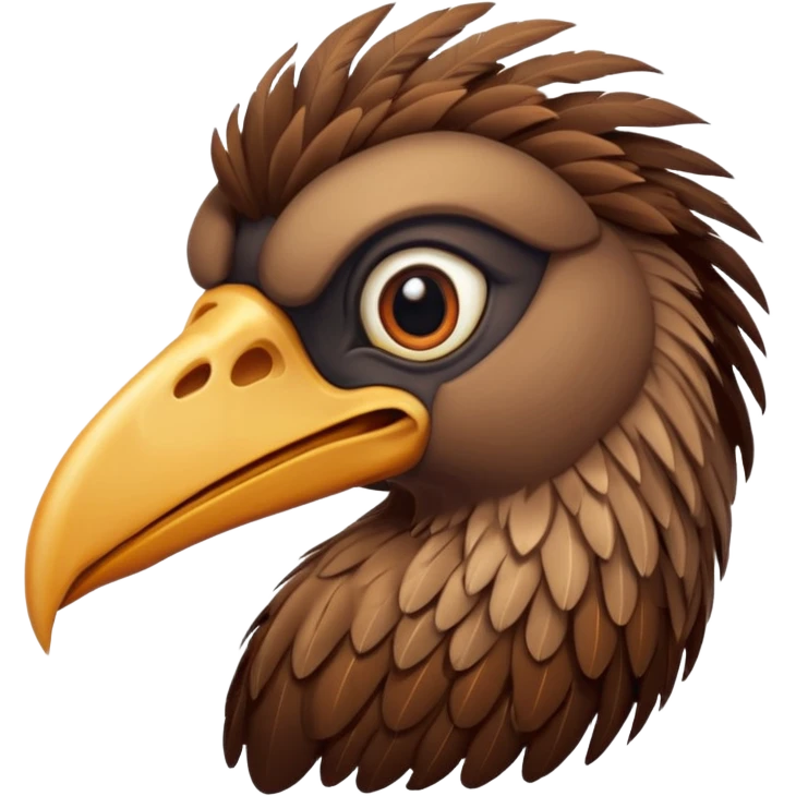 terror bird with long scary beak emoji