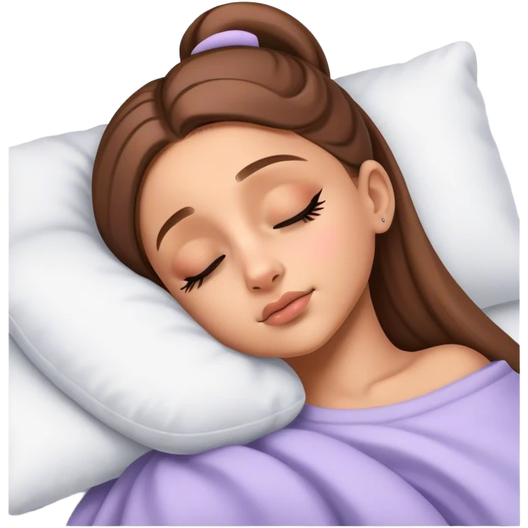 Ariana Grande sleeping emoji