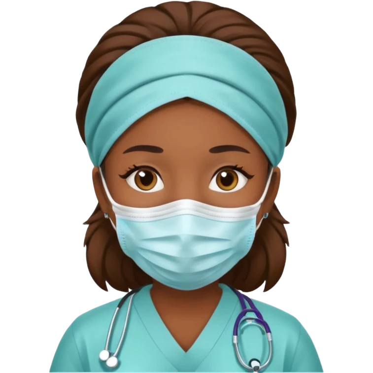 woman health worker emoji
