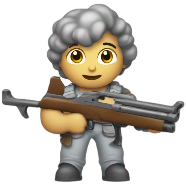 Angel with a shotgun emoji