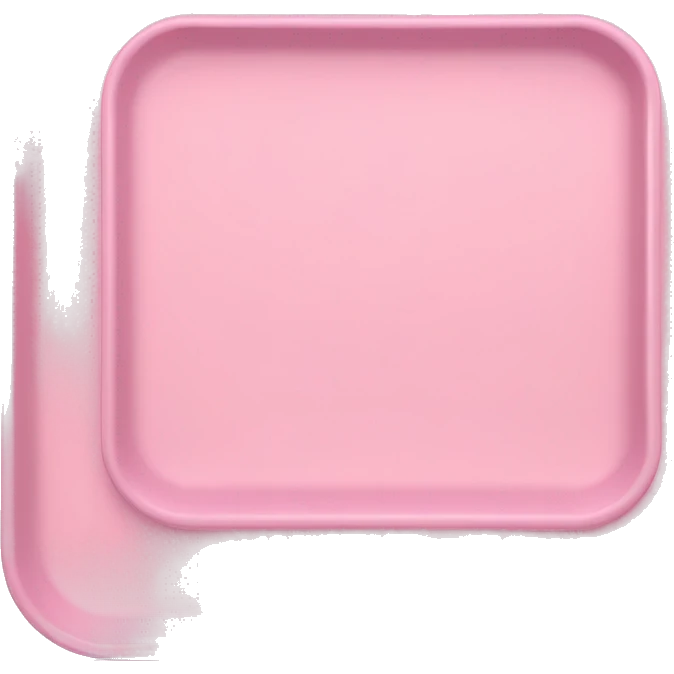Light pink school tray emoji
