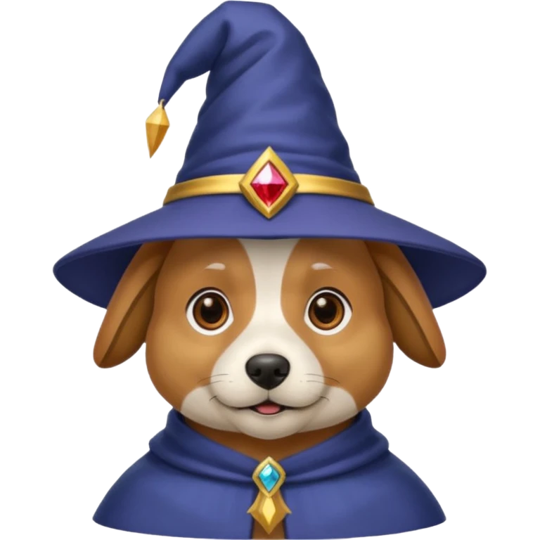 Dog wizard emoji