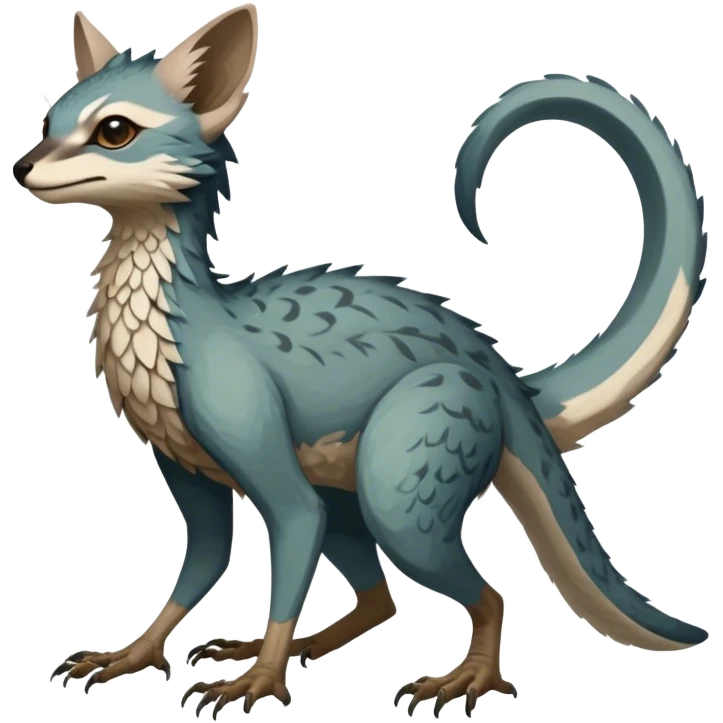 Modern Realistic Rare Fantasy Vernid-Trico-species by LiLaiRa full body emoji