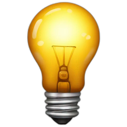 light bulb icon, with coffee splashes around emoji