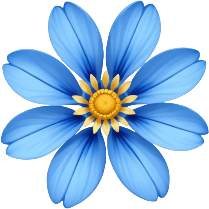 A blue summer flower  emoji