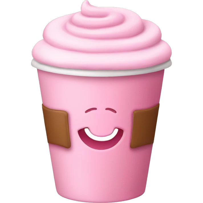 Pink latte emoji