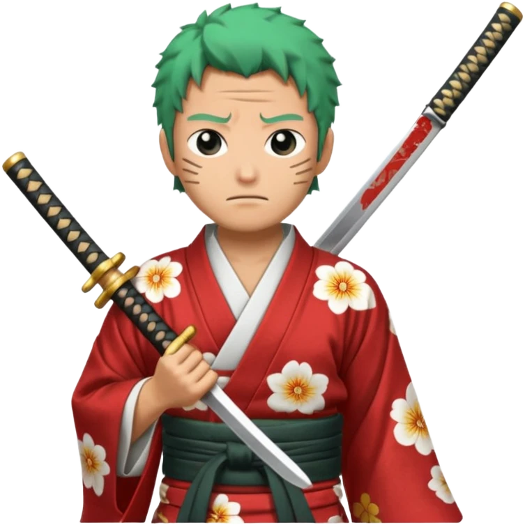 one piece zoro in land of wano emoji
